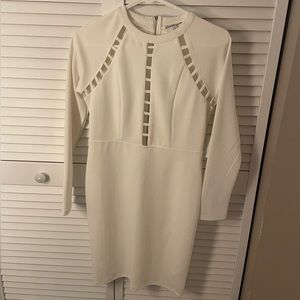 White midi long sleeve